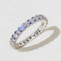 Elegant Two-Tone Solitaire Ring - Classic Round-Cut Sparkling Zirconia Engagement Ring